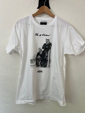 Tom of Finland White Graphic Tee - Leisure Projects
